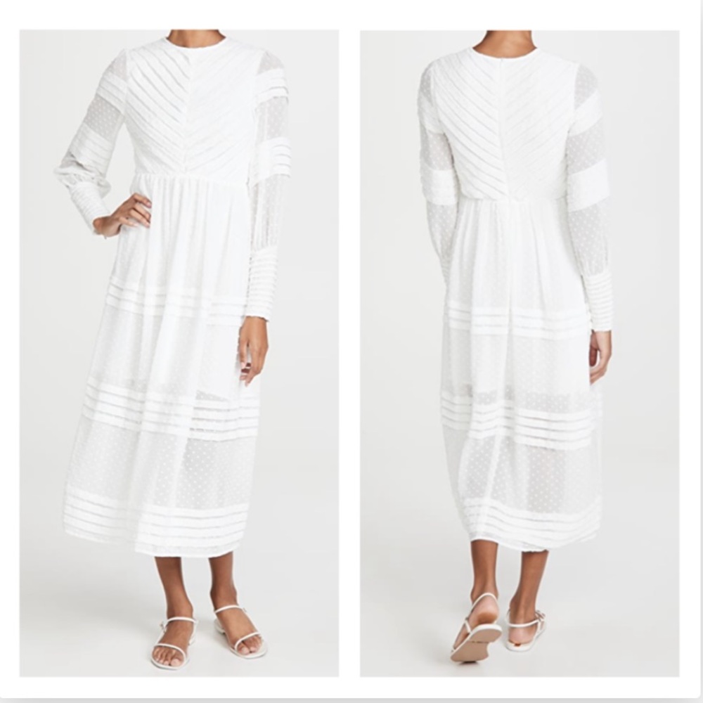 OPT Anthropologie Most of All Dress Zimmerman Inspired Medium White